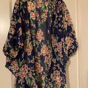 Multiple kimono style shirts